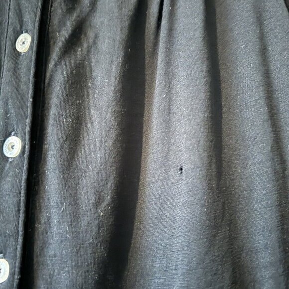 Patagonia Women's Button Down Top Cardigan 100% Wool Black Size Small - Picture 4 of 5